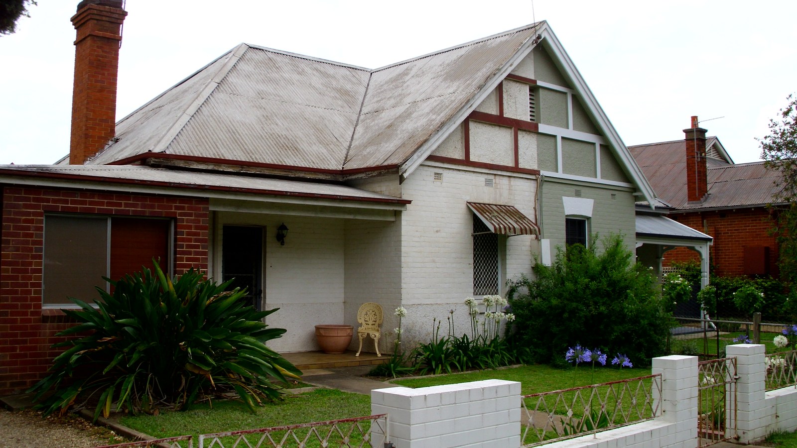 Two attached dwellings sharing a frontage in New South Wales